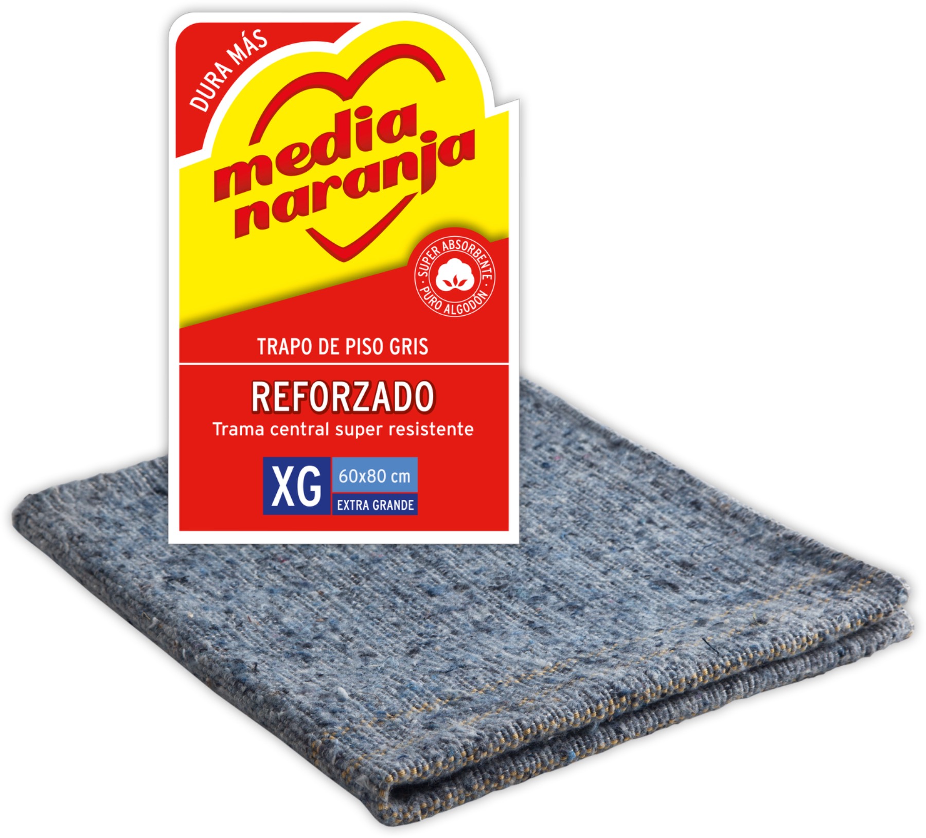 Doble Reforzado Gris Extra Grande